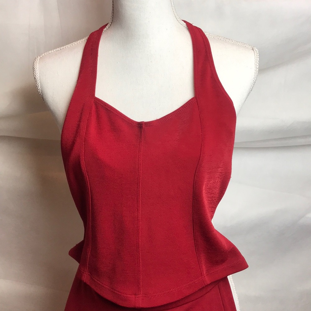 Halter Top Brick Ted Nylon and Lycra Size Small
